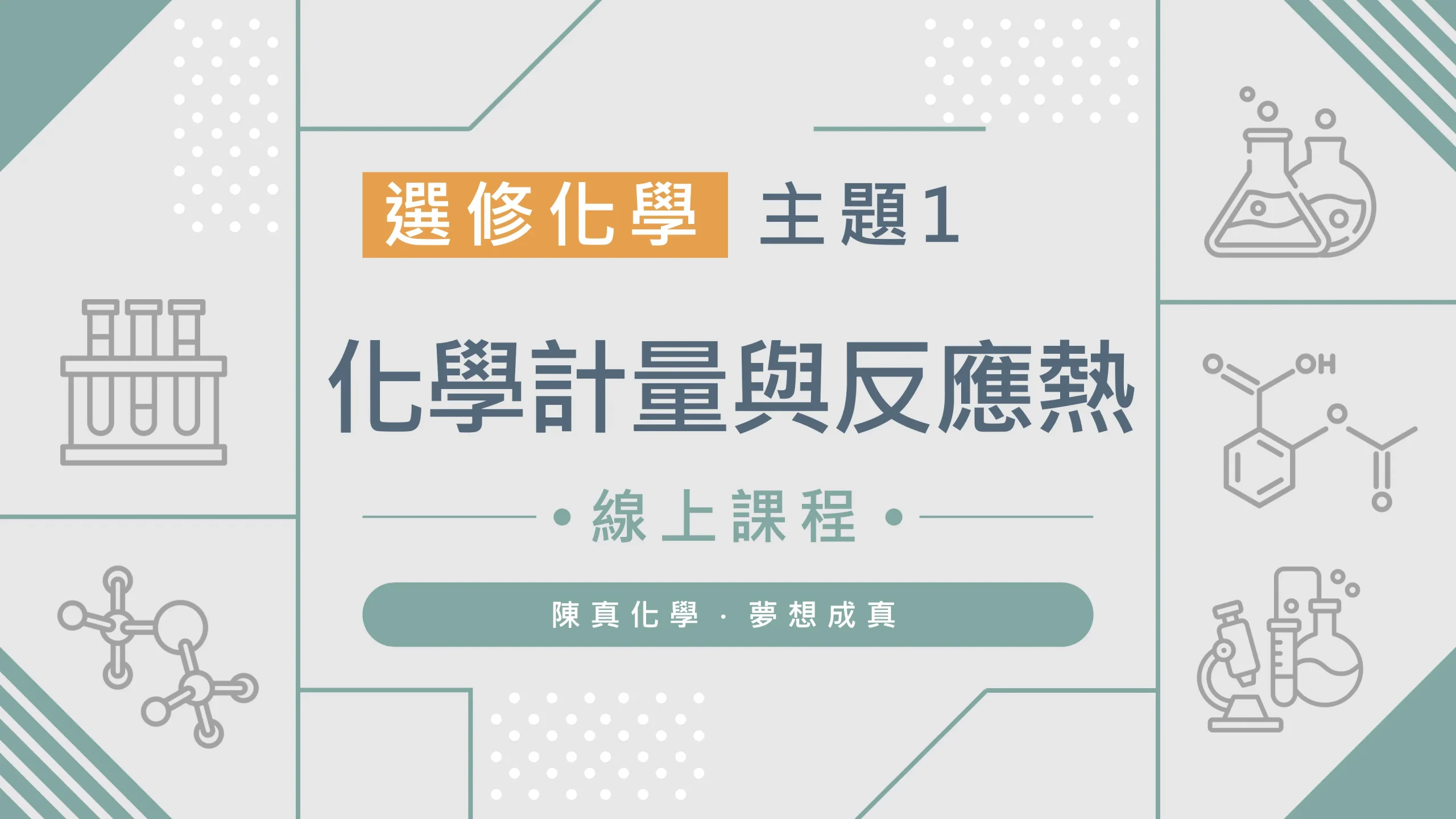 選修化學【主題1】化學計量與反應熱